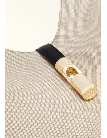 Furla Goccia Borsa a Spalla M in Canvas e Pelle