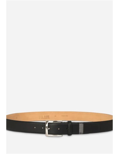 Cintura Uomo in Pelle con Inserto Geo Dark – Prima Classe