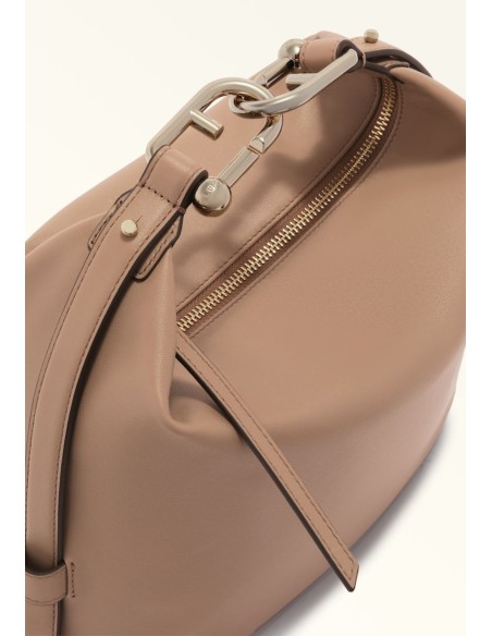 Furla Nuvola Borsa a Spalla, a Mano e a Tracolla M in Pelle Granata