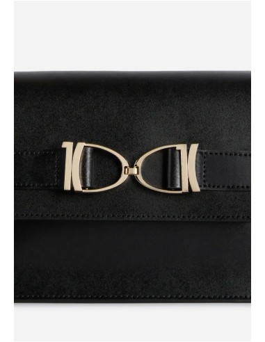 Chevalier Bag tracollina nera – Eleganza con maxi morsetto 1C