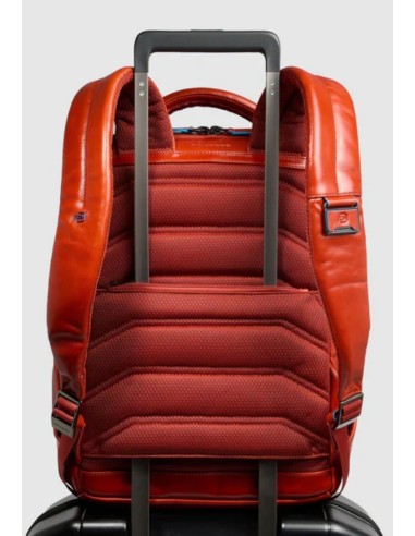 Piquadro Zaino Porta PC 14" in Pelle Blue Square