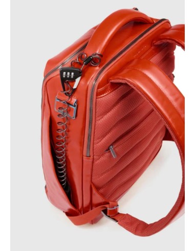 Piquadro Zaino Porta PC 14" in Pelle Blue Square