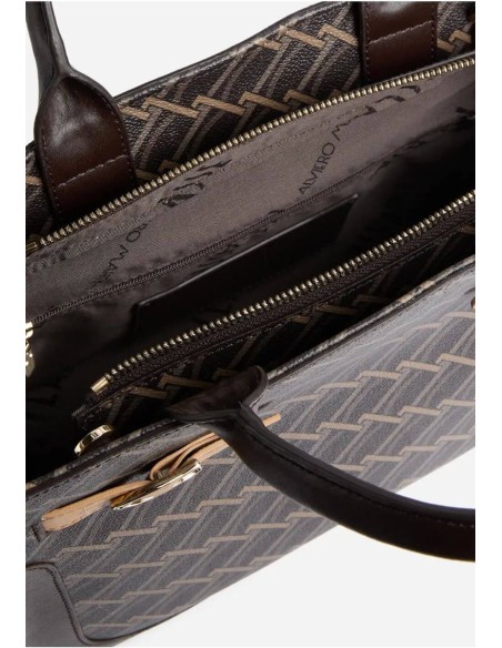 Valley Monogram Borsa a Mano Cioccolato 1C