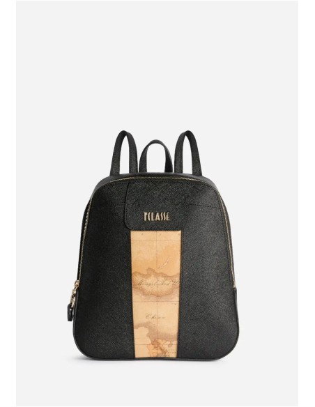 Windy City Zaino Nero Tessuto Saffiano