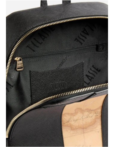 Windy City Zaino Nero Tessuto Saffiano