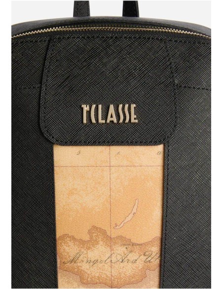 Windy City Zaino Nero Tessuto Saffiano