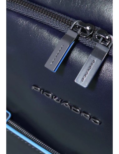 Piquadro Zaino Porta PC 15,6" Blue Square In Pelle