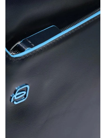Piquadro Zaino Porta PC 15,6" Blue Square In Pelle