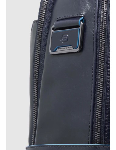 Piquadro Zaino Porta PC 15,6" Blue Square In Pelle