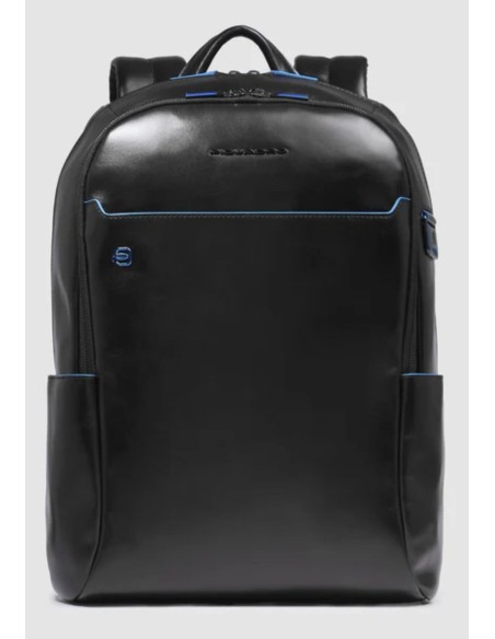 Piquadro Zaino Porta PC 15,6" Blue Square In Pelle