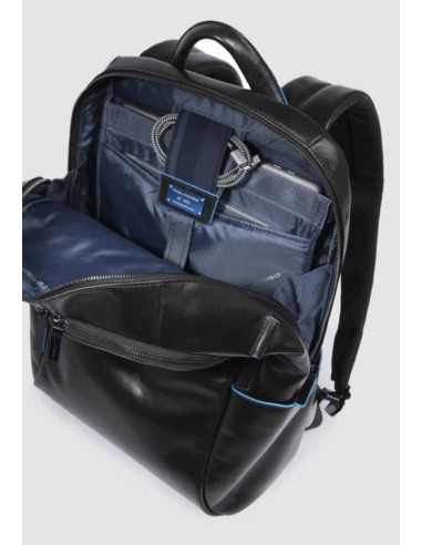 Piquadro Zaino Porta PC 15,6" Blue Square In Pelle