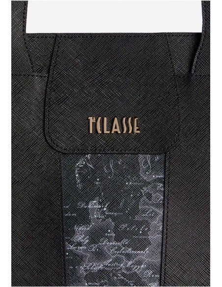 Windy City shopping bag media Geo Night – Borsa elegante nera