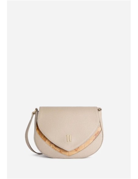 Castle Leather Tracolla – Borsa in pelle con inserto Geo Classic