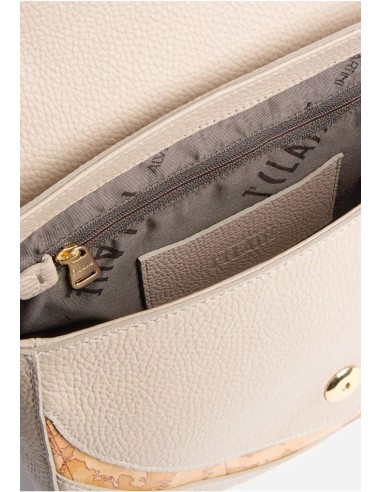 Castle Leather Tracolla – Borsa in pelle con inserto Geo Classic