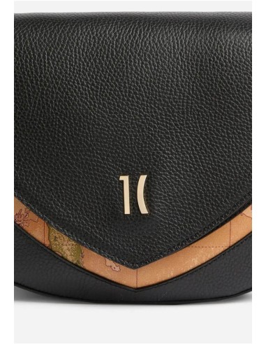 Castle Leather Tracolla – Borsa in pelle con inserto Geo Classic