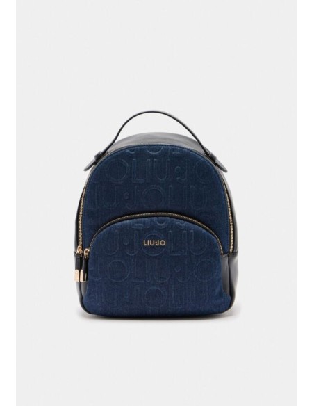 Zaino Medio in Denim con Logo – Pratico e di Tendenza