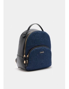 Zaino Medio in Denim con Logo – Pratico e di Tendenza 2