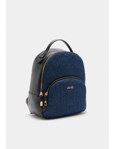 Zaino Medio in Denim con Logo – Pratico e di Tendenza