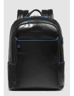 Zaino piccolo porta PC 14" in pelle – Piquadro Blue Square