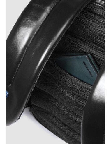 Zaino piccolo porta PC 14" in pelle – Piquadro Blue Square