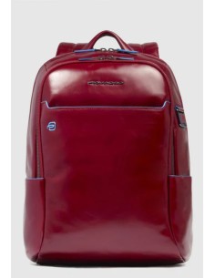 Zaino piccolo porta PC 14" in pelle – Piquadro Blue Square