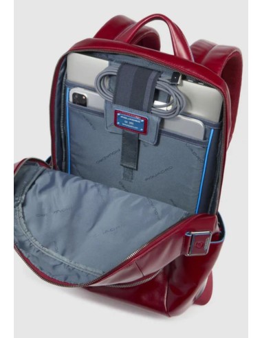 Zaino piccolo porta PC 14" in pelle – Piquadro Blue Square