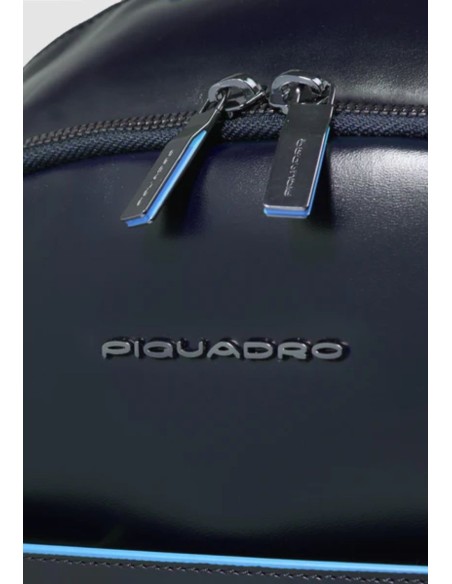 Zaino piccolo porta PC 14" in pelle – Piquadro Blue Square