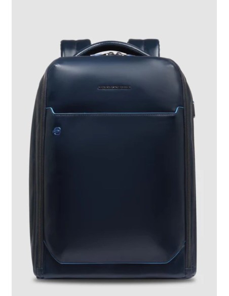 Piquadro Blue Square zaino fast-check porta PC 15,6" in pelle