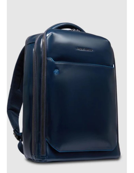 Piquadro Blue Square zaino fast-check porta PC 15,6" in pelle
