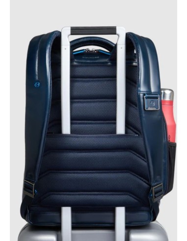 Piquadro Blue Square zaino fast-check porta PC 15,6" in pelle
