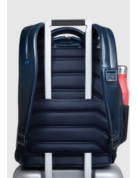 Piquadro Blue Square zaino fast-check porta PC 15,6" in pelle