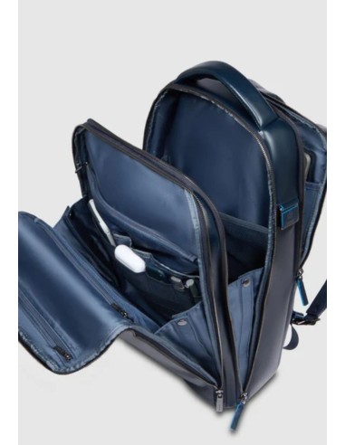 Piquadro Blue Square zaino fast-check porta PC 15,6" in pelle