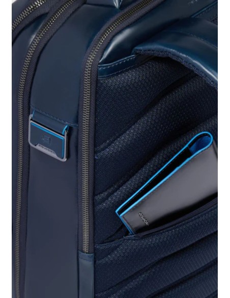 Piquadro Blue Square zaino fast-check porta PC 15,6" in pelle