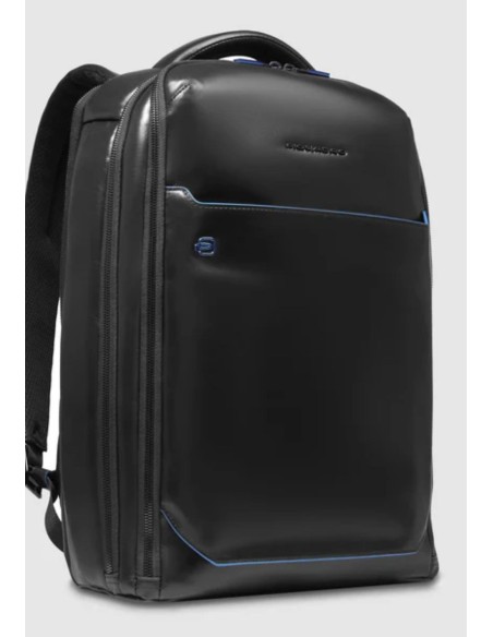Piquadro Blue Square zaino fast-check porta PC 15,6" in pelle