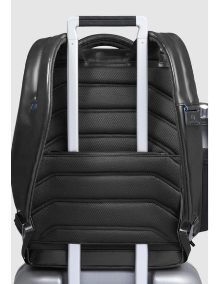 Piquadro Blue Square zaino fast-check porta PC 15,6" in pelle