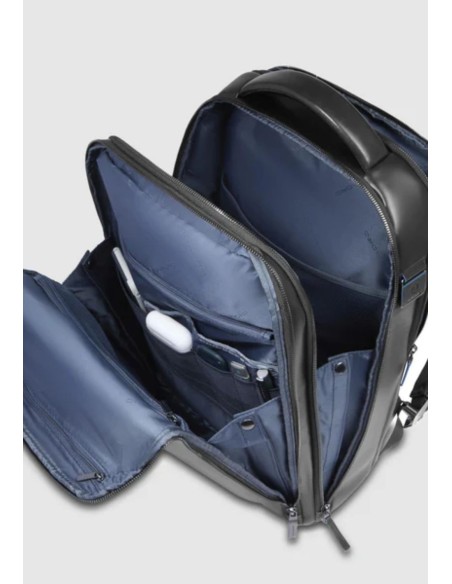 Piquadro Blue Square zaino fast-check porta PC 15,6" in pelle