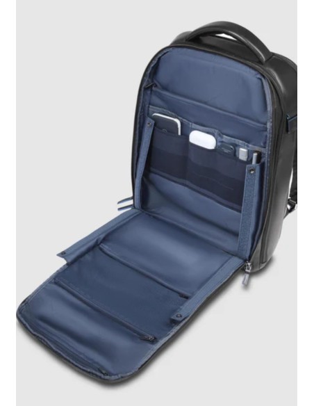 Piquadro Blue Square zaino fast-check porta PC 15,6" in pelle