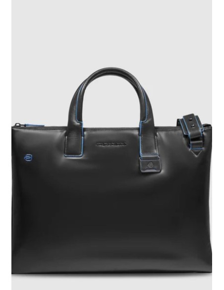 Piquadro Blue Square Borsa porta PC 15,6" espandibile in pelle