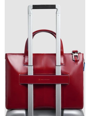 Piquadro Blue Square Borsa porta PC 14" espandibile in pelle