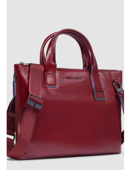 Piquadro Blue Square Borsa porta PC 14" espandibile in pelle