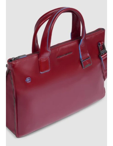 Piquadro Blue Square Borsa porta PC 14" espandibile in pelle
