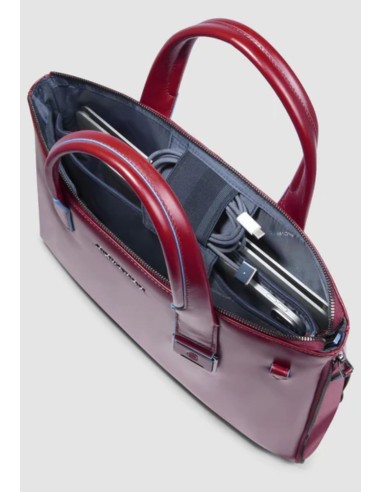 Piquadro Blue Square Borsa porta PC 14" espandibile in pelle