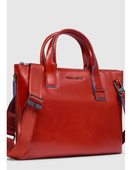 Piquadro Blue Square Borsa porta PC 14" espandibile in pelle