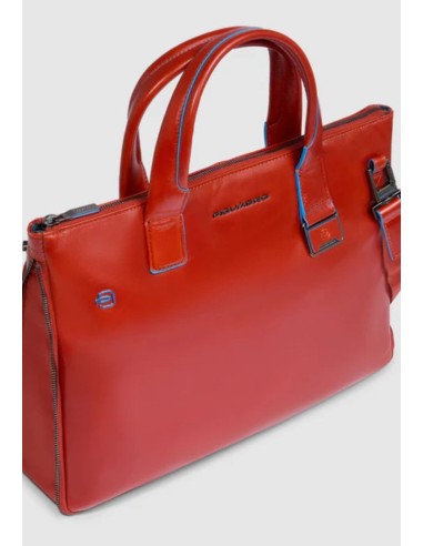 Piquadro Blue Square Borsa porta PC 14" espandibile in pelle