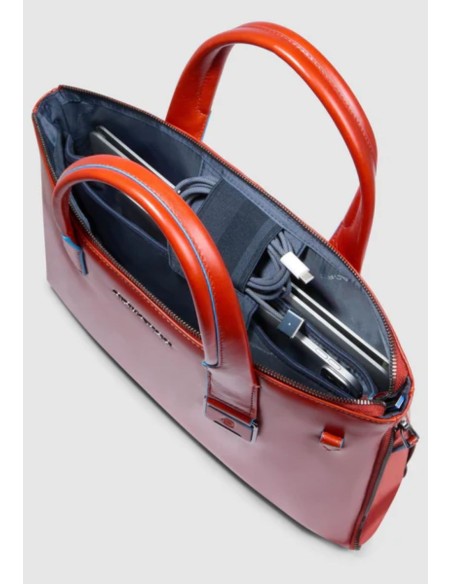 Piquadro Blue Square Borsa porta PC 14" espandibile in pelle