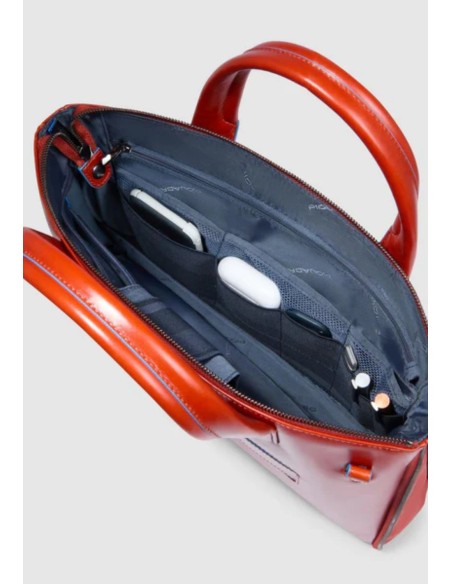 Piquadro Blue Square Borsa porta PC 14" espandibile in pelle