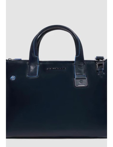 Piquadro Blue Square Borsa porta PC 14" espandibile in pelle