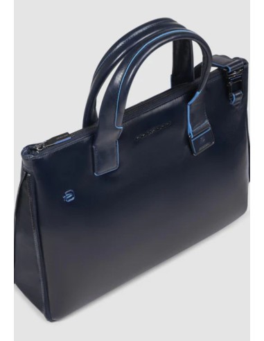 Piquadro Blue Square Borsa porta PC 14" espandibile in pelle