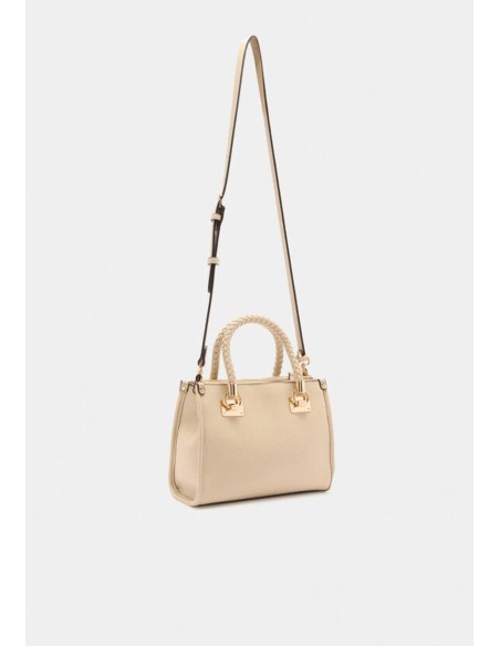 Liu Jo Borsa a mano effetto bottalato con manici intrecciati