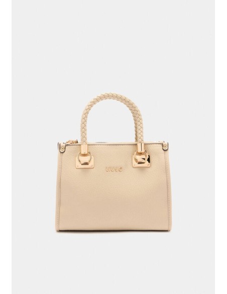 Liu Jo Borsa a mano effetto bottalato con manici intrecciati